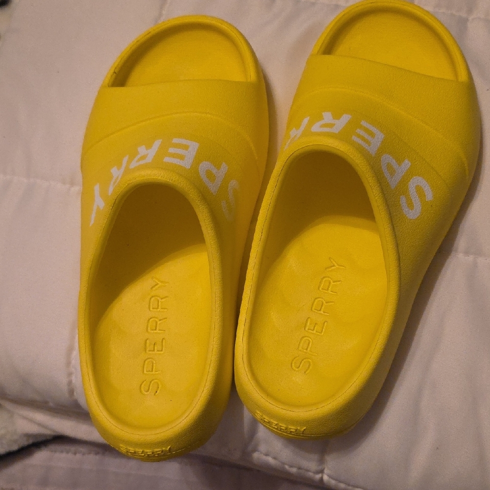 Sperry Kids Bright Yellow Slip-On Slide Sandals